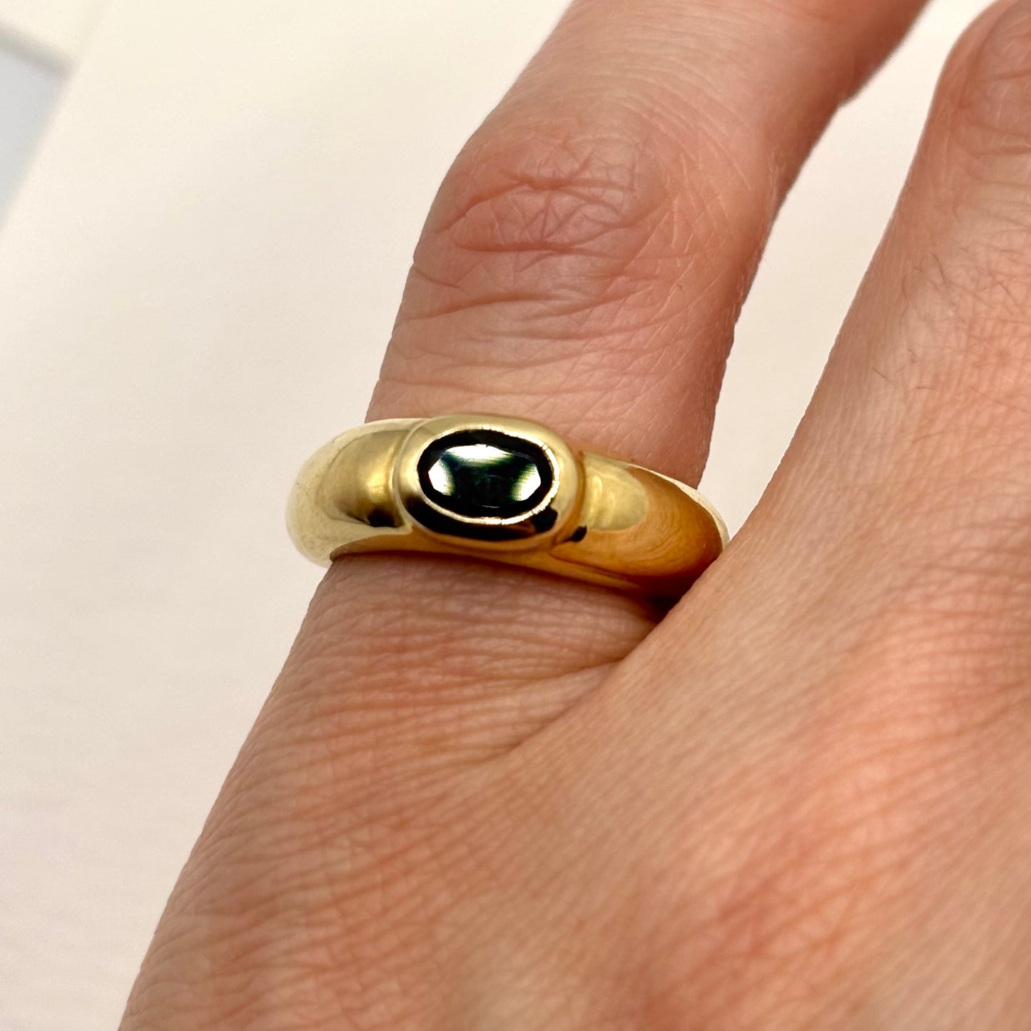 TOURMALINE PINKY RING