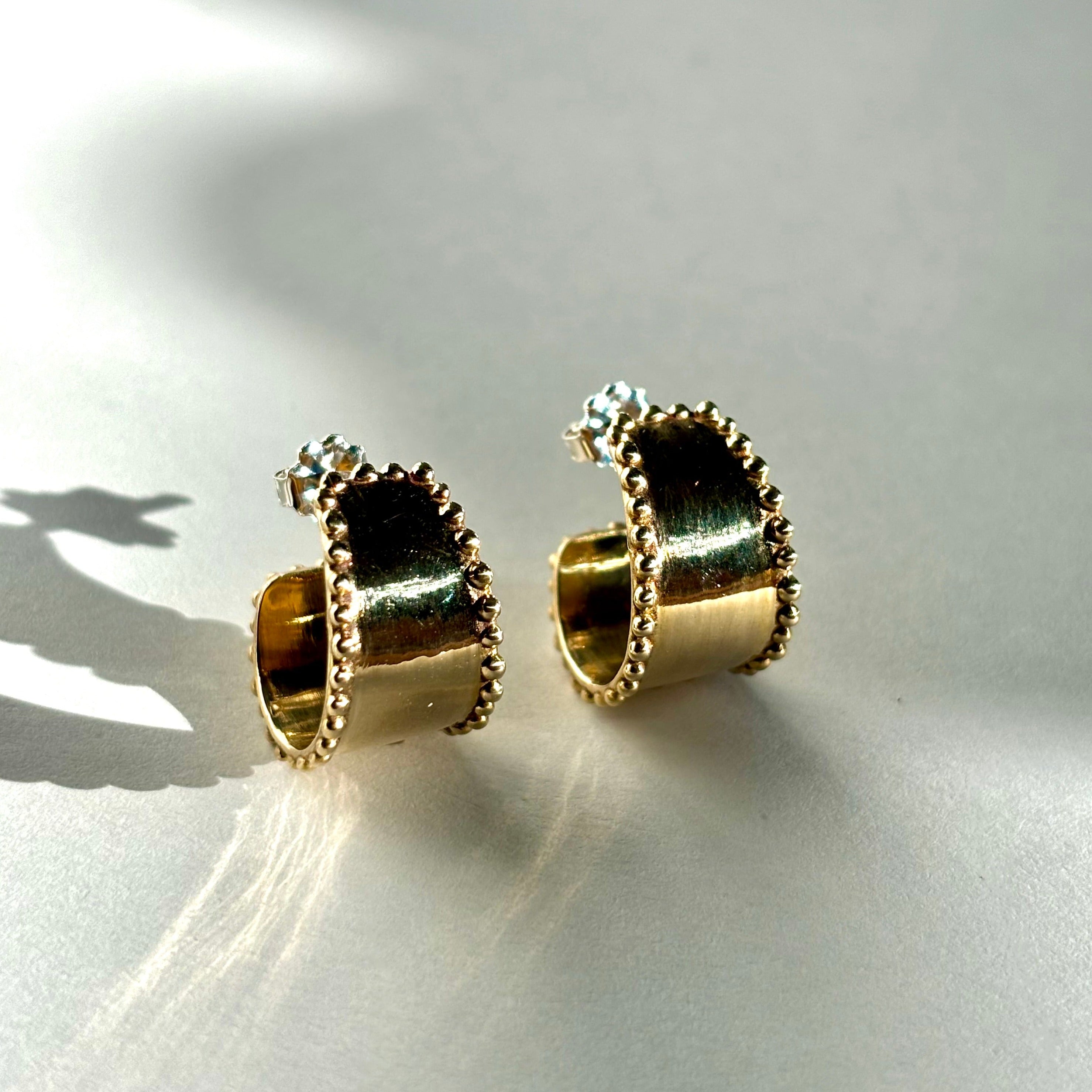 LARGE CHUNKY GOLD HOOPS