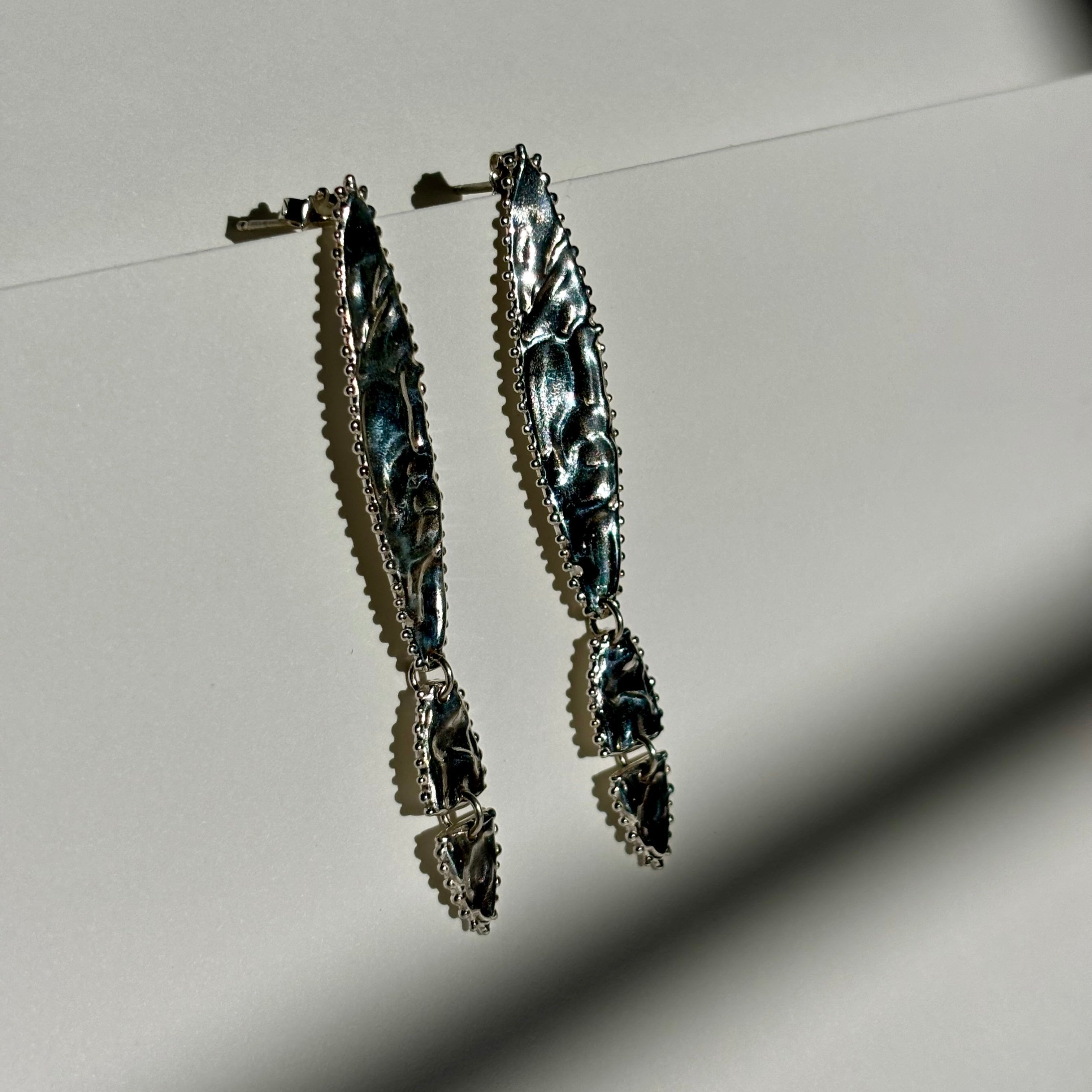 SILVER DROP EARRINGS